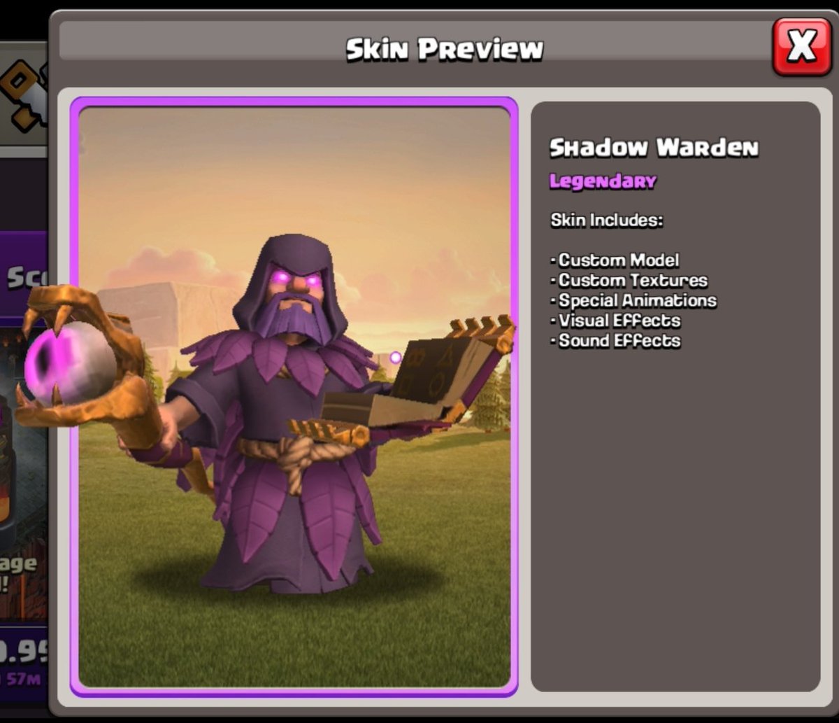 Dang clash of clans just made Escherion into a skin