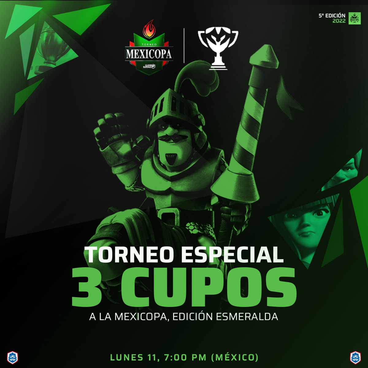 Master League (@agmaster_league) on Twitter photo 🔰 | 𝗧𝗢𝗥𝗡𝗘𝗢 | 🔰
• El día lunes 11 de abril a las 19hrs🇲🇽 realizaremos 1 torneo por 3 cupos para 5ta edición esmeralda de nuestros amigos de <a href="/MexicopaCR/">MexicopaCR</a>.
Los clasificados competirán por $250usd de prizepool💰.
📝Requisitos
Seguir a <a href="/MexicopaCR/">MexicopaCR</a> & <a href="/AGMaster_League/">Master League</a>
❤&🔄 🔰 | 𝗧𝗢𝗥𝗡𝗘𝗢 | 🔰
• El día lunes 11 de abril a las 19hrs🇲🇽 realizaremos 1 torneo por 3 cupos para 5ta edición esmeralda de nuestros amigos de <a href="/MexicopaCR/">MexicopaCR</a>.
Los clasificados competirán por $250usd de prizepool💰.
📝Requisitos
Seguir a <a href="/MexicopaCR/">MexicopaCR</a> & <a href="/AGMaster_League/">Master League</a>
❤&🔄
