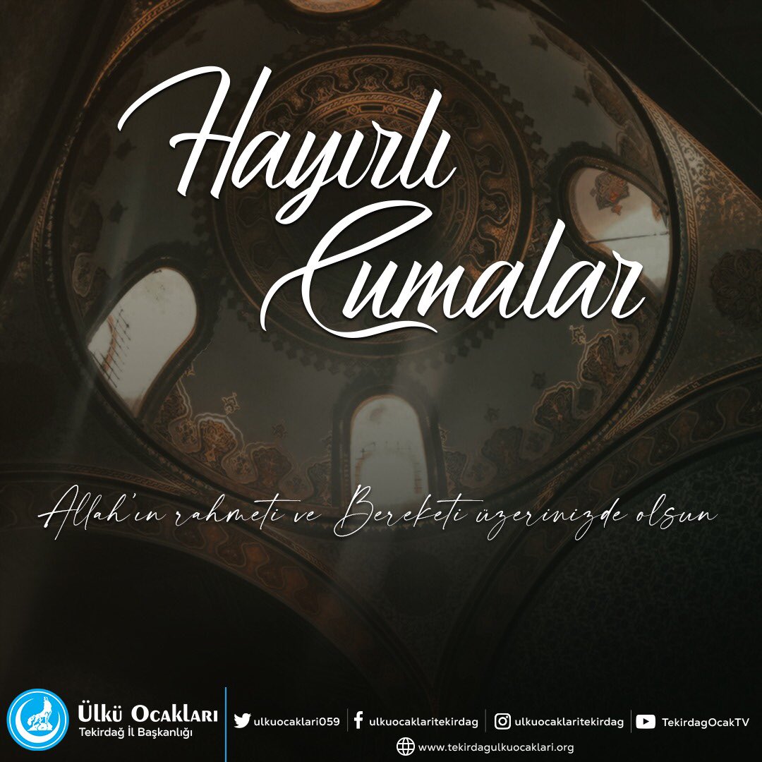 HAYIRLI CUMALAR

Allah'ın rahmeti ve Bereketi üzerinizde olsun