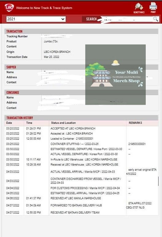 YMMShopPH's tweet photo. [#YMMupdates]

Box Update

This is the new status of box po^^ as you can see ide-deliver nalang sya sakin, lbc tracker pala pero Ibinigay sakin hanpass tracker kaya walang nag popop-up na new update, expect today until 1 week for the arrival at my add, if may question po pls dm♥️ https://t.co/1Qh8xfbH4i