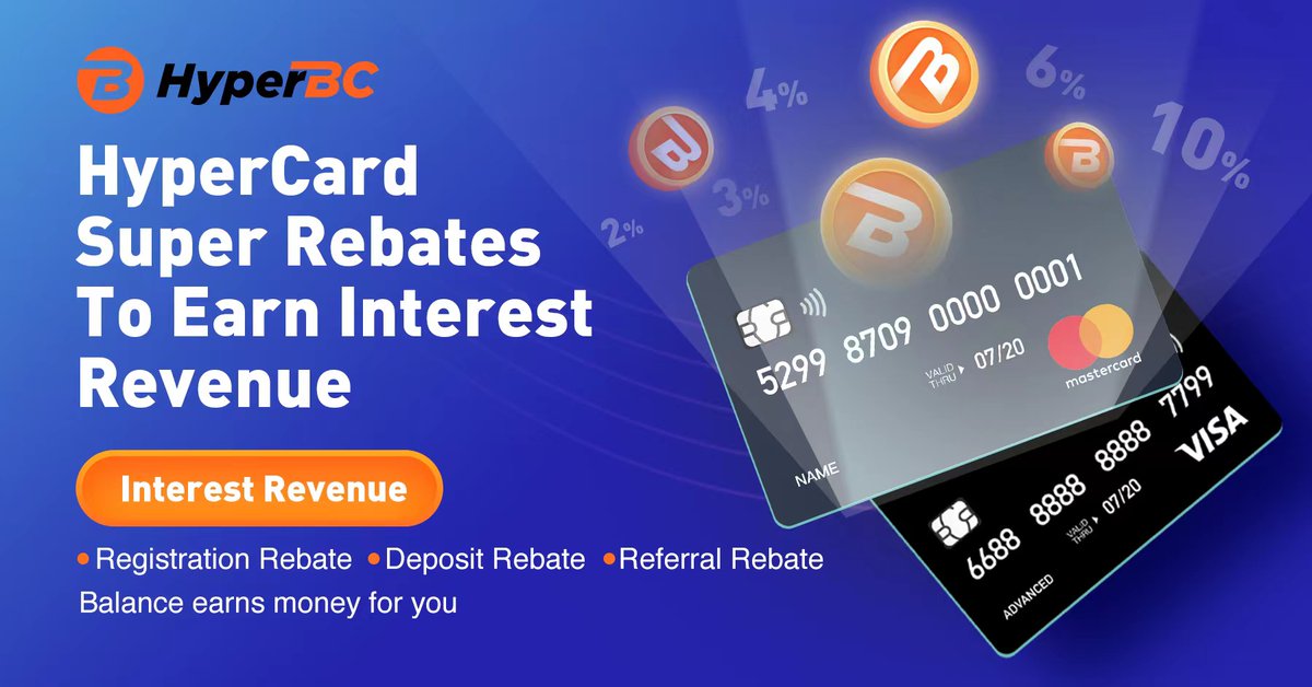 Hpx_Official's tweet photo. HyperCard SUPER REBATES🎉

Rebate 3⃣: To earn interest revenue💰

Balance in your card also earns money for you👏

Don't wait, register it NOW: https://t.co/fihz4ALjHi https://t.co/IHhY126Ky7