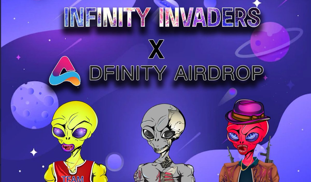 DfinityAirdrops's tweet photo. We are glad to team up with @ICinvaders to give away gifts for you!
👽15 #NFTs
⏰72 Hrs

How to win:
✅Follow @DfinityAirdrops &amp; @ICinvaders 
✅RT &amp; ❤️
✅Tag 3 friends
✅Join Discord:https://t.co/pkcfzS9c76

🛸#Dfinity #ICP #Airdrop #nftart #NFTdrop #NFTGiveaways #NFTproject #NFT https://t.co/Ko8mLvdFiH