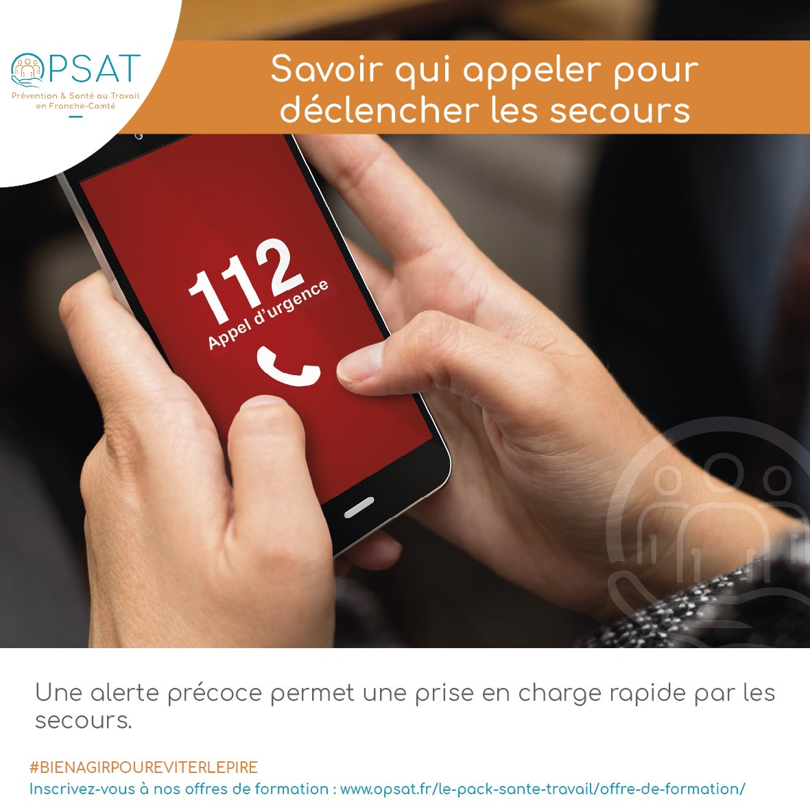 OPSAT9's tweet image. Vos salariés peuvent bénéficier avant leur départ à la retraite d'une #sensibilisation à la lutte contre l'arrêt cardiaque et aux #gestesquisauvent🧐
Bien agir pour éviter le pire ! C'est par ici que ça se passe ➡️ opsat.fr/le-pack-sante-…
*2 salariés formés/an/thématique