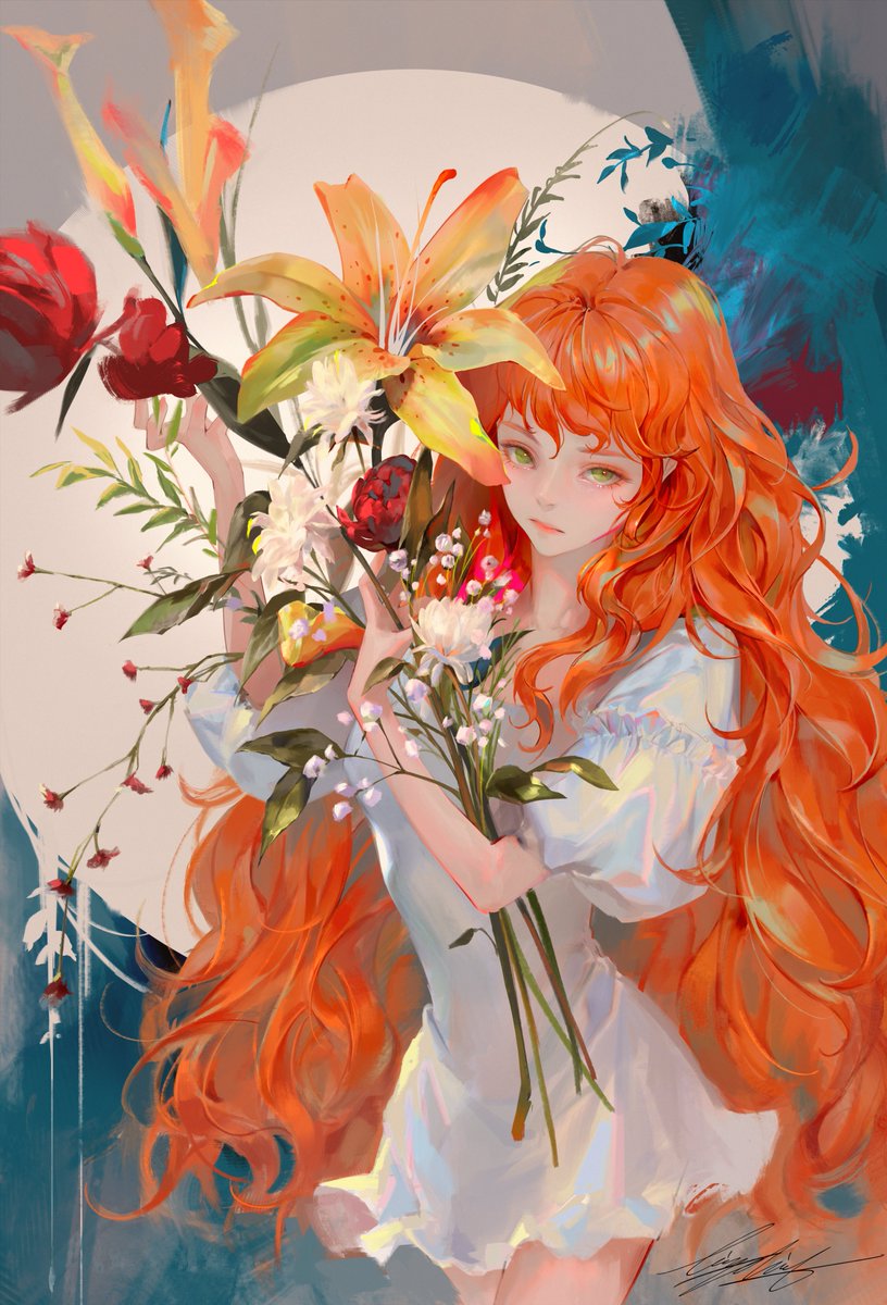 lizchiefffff's tweet photo. Orange Hanamori💐 https://t.co/3uecYNqb7V