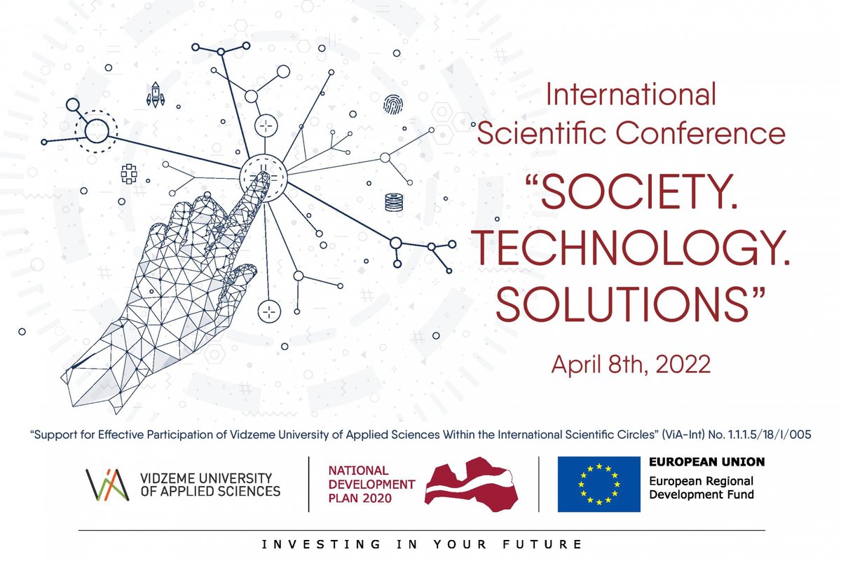 We invite you to join to International Scientific Conference “SOCIETY. TECHNOLOGY. SOLUTIONS”!
❗️ Youtube live: ej.uz/ViAkonferenceA
❗️ MicrosoftTeams live: ej.uz/ViAkonferenceB

Get acquainted with the conference program here: va.lv/sites/default/…