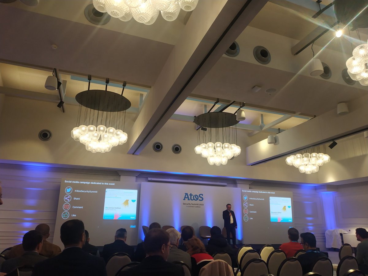 lombardmarjo's tweet photo. Last day of the #AtosSecuritySummit with the introduction from @MrChrisMoret - let's rock this new day! π https://t.co/Usu98zl0TJ