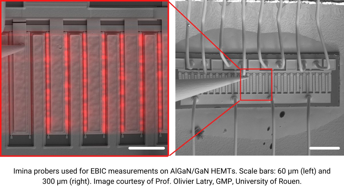 “It took us just two training sessions to master #nanoprobing and #EBIC. It is really easy to land miBots’ tips.”—says Prof. Olivier LATRY who leads the study on improving #HEMT (high electron mobility transistors) #reliability at GMP Rouen.

Read more at shorturl.at/gmuLW