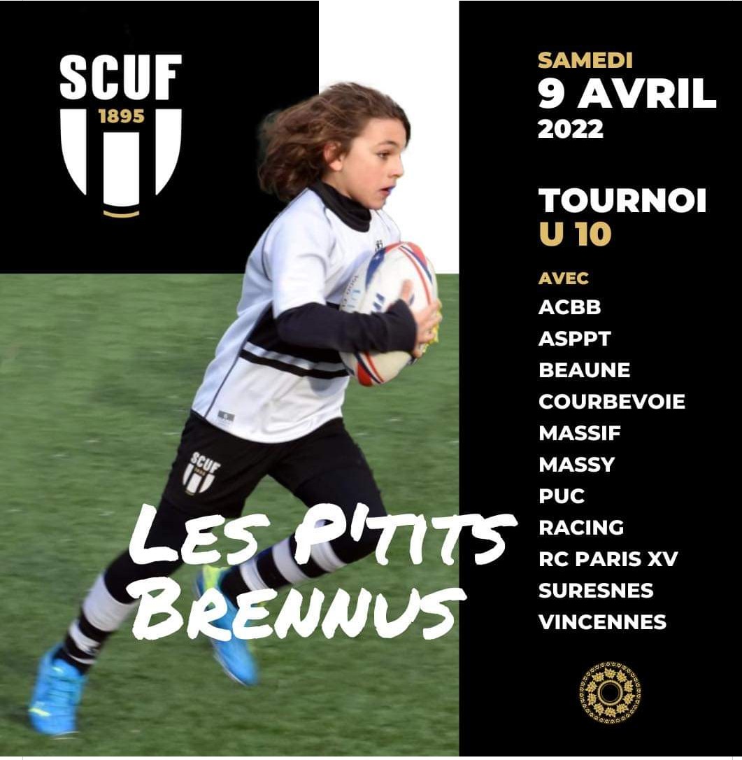 🔜 Demain à Max Rousié venez nombreux supporter les #U10SCUF lors du Tournoi des P'tits Brennus.
⏰ Début des rencontres 9h30- Remise des prix à partir de 16h30.
🖤🤍
#larelève
<a href="/SCUF_Rugby/">SCUF_Rugby</a> 
<a href="/ScufOmnisports/">SCUF</a>