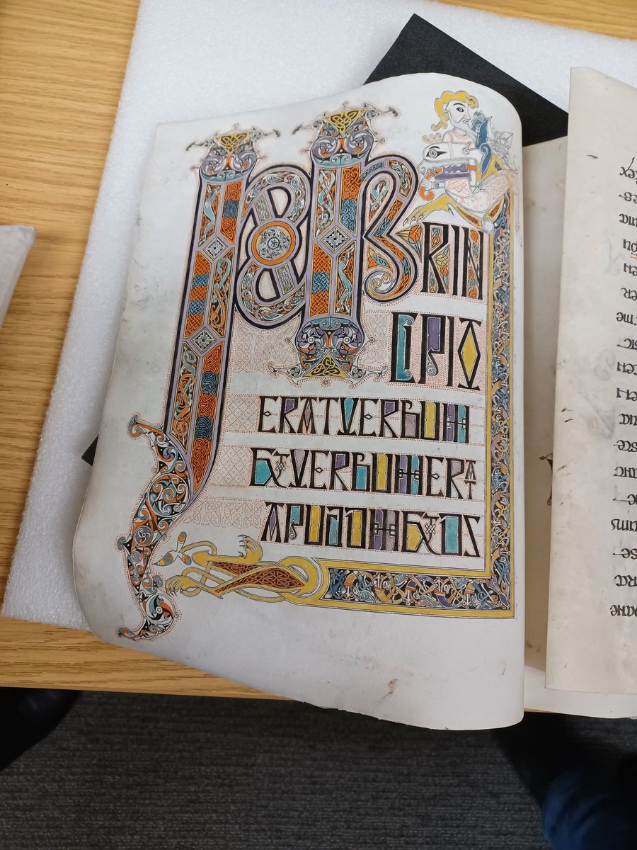 weefiddler's tweet photo. Artist Thomas Keyes also got pigments from his incredible work analysed! #IIAC9 https://t.co/uU2i09egVX