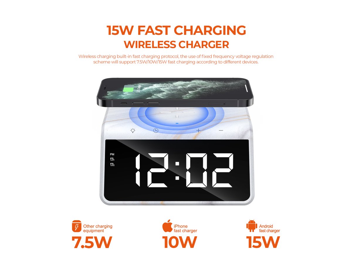Havitofficial's tweet photo. #6in1 We provide more than what you want.
Clock
Alarm clock
USB output
Night light
Wireless charger
Desk decorations
Have it, have fun!
#havit #wirelesscharger #W320 https://t.co/gU0Ddo5qsV