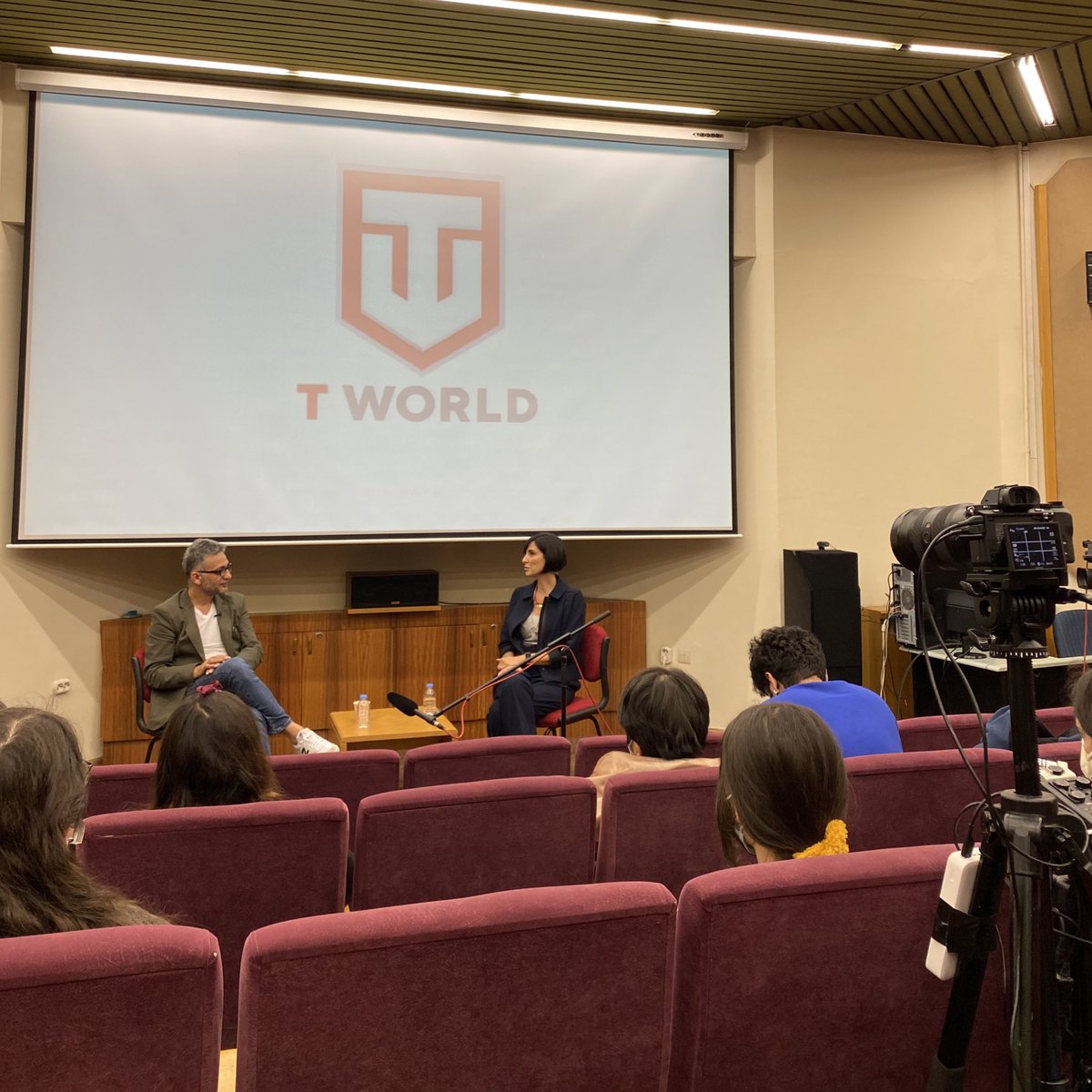 Up next, moderated by Cansu Nergiz, “How to build a cinematic universe!" with Bülent Turgut. #bmfi22