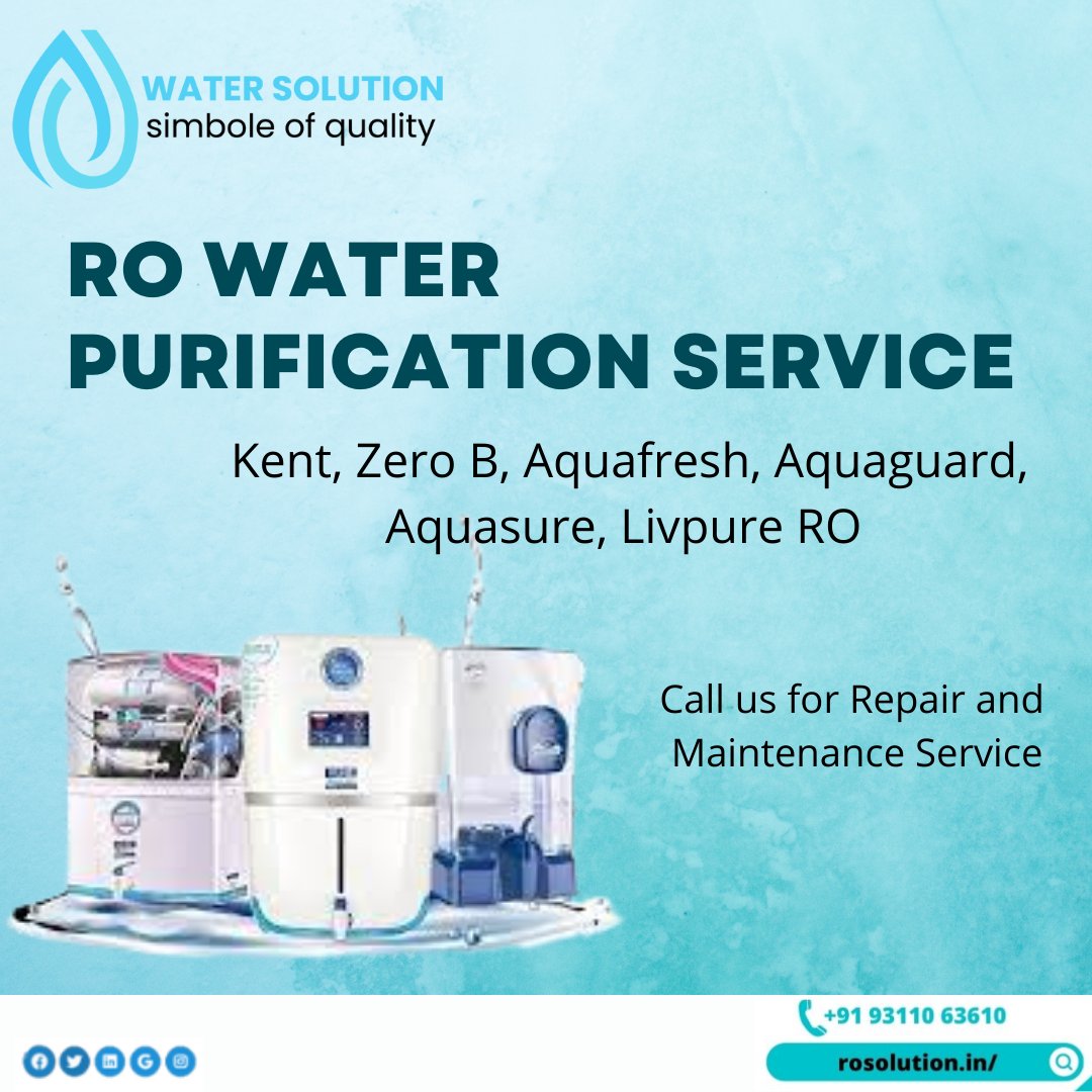 Rosolution01's tweet photo. RO SOLUTION - Offering RO #Water Purification Service, #Kent, Zero B, #Aquafresh, #Aquaguard,
#Aquasure, #Livpure RO in Pan #India
Visit: https://t.co/PeyabMHxkE
Call@ 93110 63610
#installation #roservice #onlineroservice #delhi #noida #gujrat #haryana #goa #gurgaon #hyderabad https://t.co/cLylTvOYmc