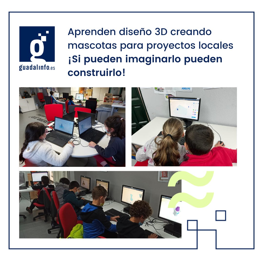 PuntosVuela's tweet photo. #Vidadigital y #Economíacircular: Escolares de la #SierradeCádiz diseñan e imprimen en #3D su mascota «¡Recicla!» 😍💪 #Enelblog #STEAM y #sostenibilidad 💻♻️ ¡imaginación sin límites! ➡️ https://t.co/GFPb6PVSFV https://t.co/lqK5BaEWjl