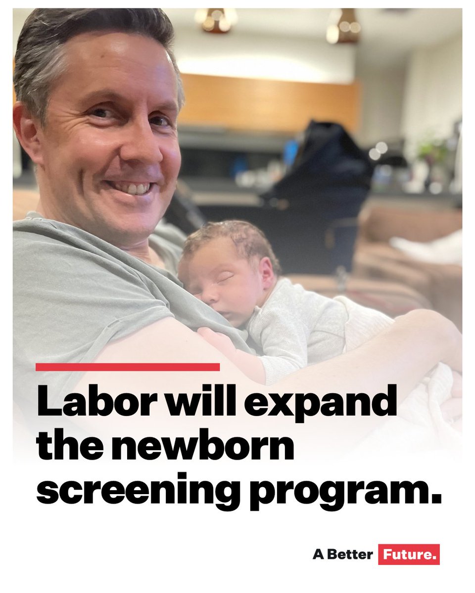 Mark_Butler_MP's tweet photo. Every parent deserves to know their child will get the best medical care from the moment they're born. With something as simple as a heel prick, our babies can get the care they need. https://t.co/wTL0Nd8ASk