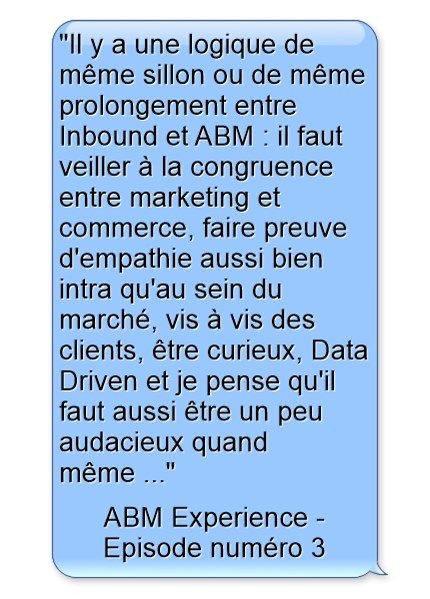 🎤 [podcast] 

ABM Expérience - épisode 3 est sorti ! abmexperience.fr 

#abm #accountbasedmarketing #abmexperience