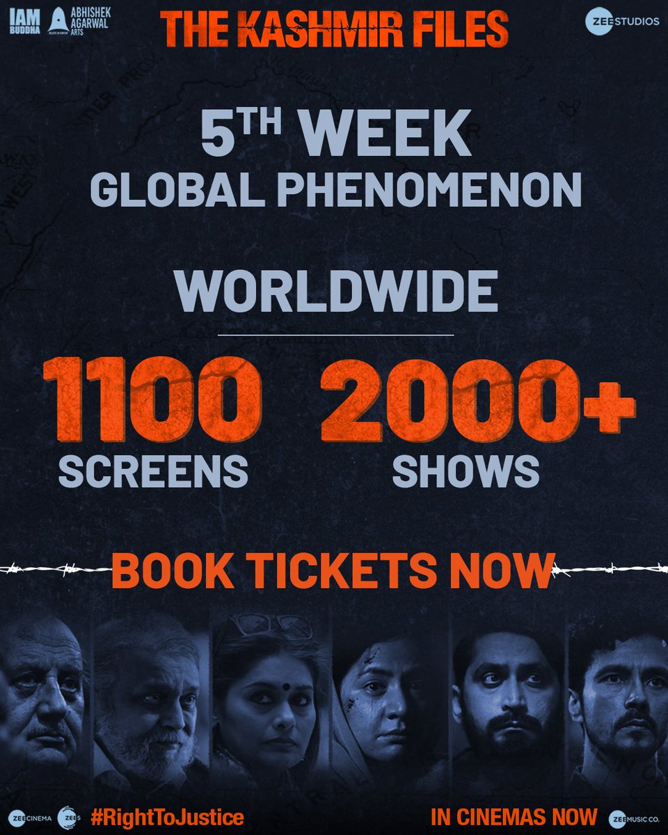 The veracity of people’s blockbuster has been reigning at the box office along with the worldwide screens and advance booking!🙌🏻

#TheKashmirFiles is in cinemas, book your tickets.
bookmy.show/TheKashmirFiles
m.paytm.me/thekashmirfiles