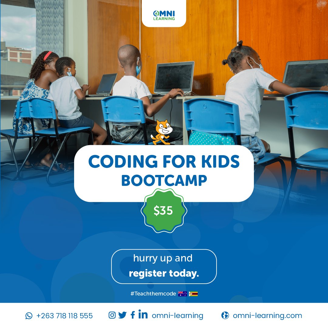 OmniLearningInc's tweet photo. Since schools have closed, remember we’ve got something for you and your kids to keep them occupied during the holiday. 

Hurry up and book your slots for the Coding for Kids Boot Camp

NB: Saturday classes are still available too.

#teachthemcode
#CodewithOmni
#Codingbootcamp https://t.co/8otRCvU3qk