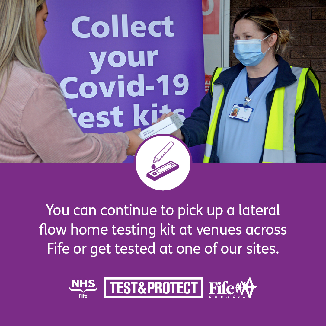 FifeCouncil's tweet image. You can pick up LFD home testing kits at venues across Fife or drop-in to one of our Community Testing sites to get tested. 
To find your nearest location go to: fife.link/xrr1  
@nhsfife #Testnow #stickwithitfife