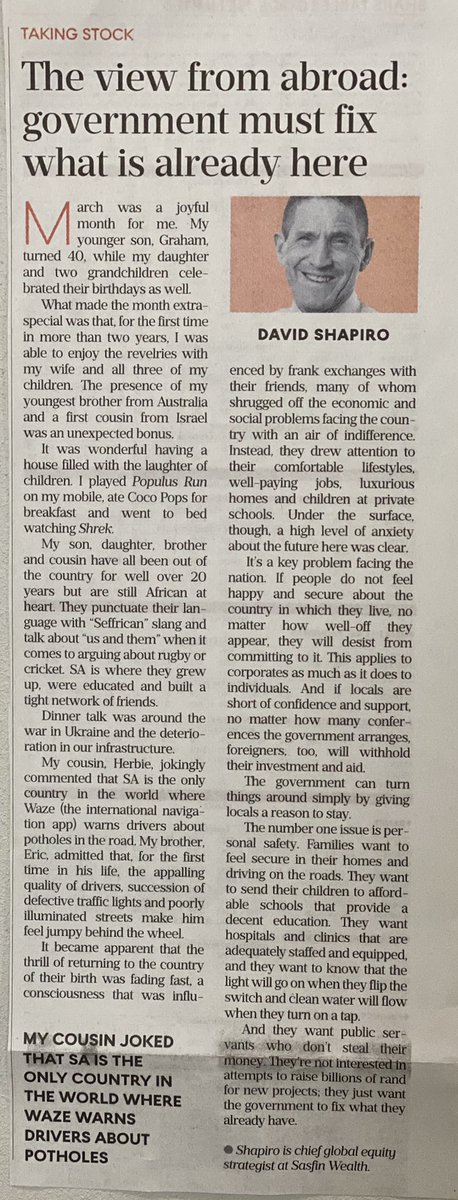 ScamSniffers's tweet photo. My column in Business Day this morning. https://t.co/7ZYpqT3poQ
