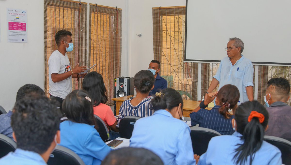 CepadL's tweet image. Mr. João Boavida, Director of CEPAD, participated  in #HumanRights talk, about #Peacebuilding and #SustainableDevelopment  in Timor-Leste. The activity organized by @UNTL-HRC-@EU_TimorLeste