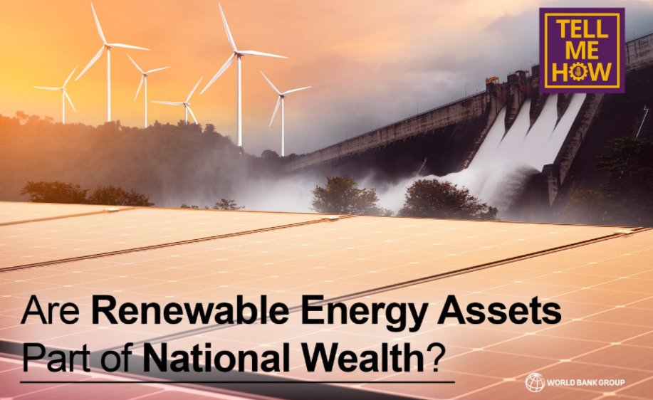 WBG_ClimateEnv's tweet photo. Renewable energy sources can only be treated as assets when they generate economic rents. How do new technologies, market conditions, and policies affect the value of renewable sources in accounting for wealth?

Listen to #TellMeHow 🎙️: https://t.co/ckNpcDHpWJ https://t.co/Sucx2caVRm
