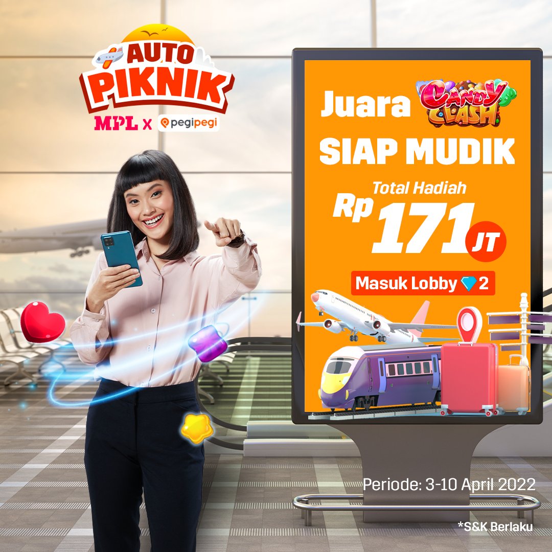 mpl_id's tweet photo. Master Candy Clash merapat! Siap-siap dapetin hadiah dengan cukup pecahin permen di game ini.

Meluncur: https://t.co/Q6mBNkSWWT

#AutoPiknik #pegipegi https://t.co/YABMdprw00