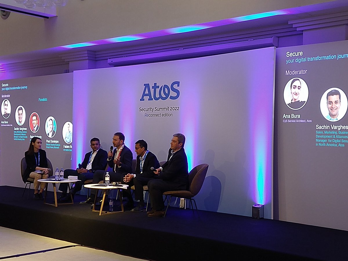clx_leroux's tweet photo. With digital transformation, exposure to attacks will increase as well as talent shortage @RechFabien @Trellix #AtosSecuritySummit https://t.co/WYfQwa1zNK