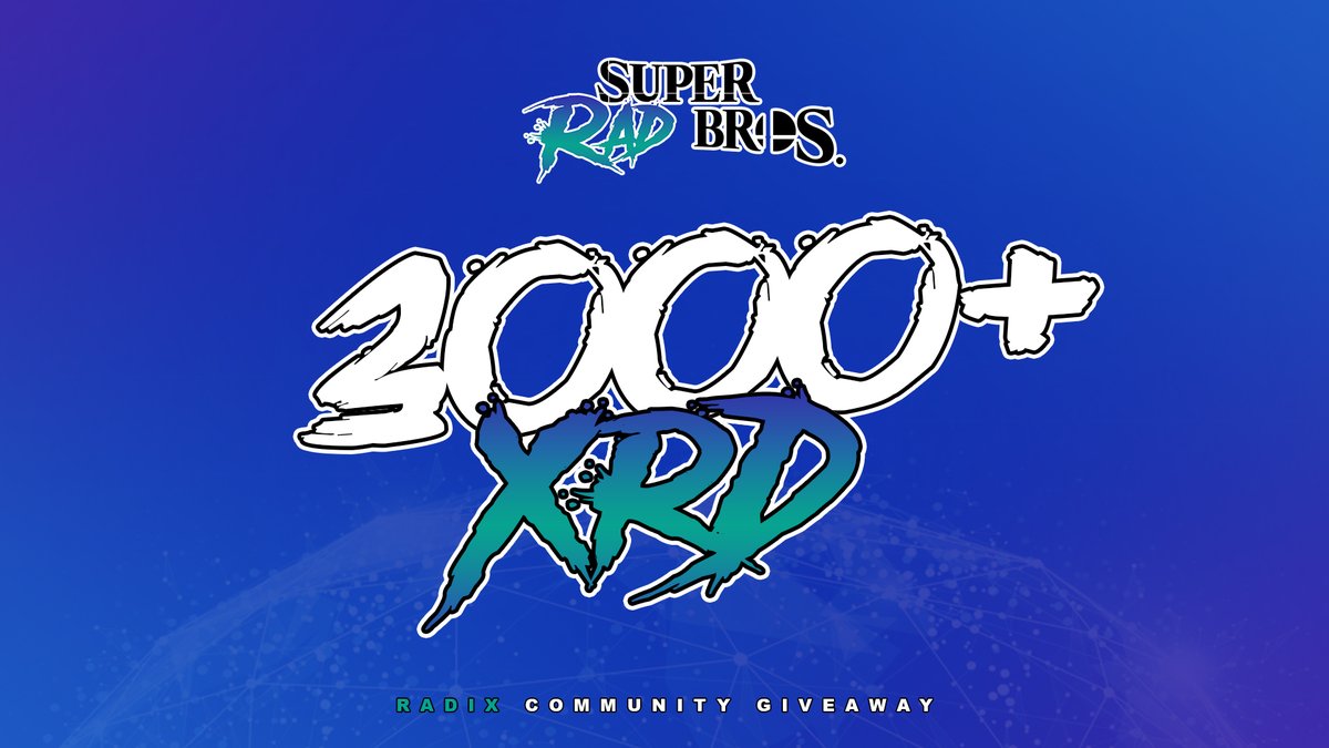 DapperHunds's tweet photo. #SuperRadBros will be giving out a total of 3,000XRD+ worth of NFTs! #Radix #NFTGiveaway #NFTs #RadixNFT https://t.co/BPDRM7Fenr