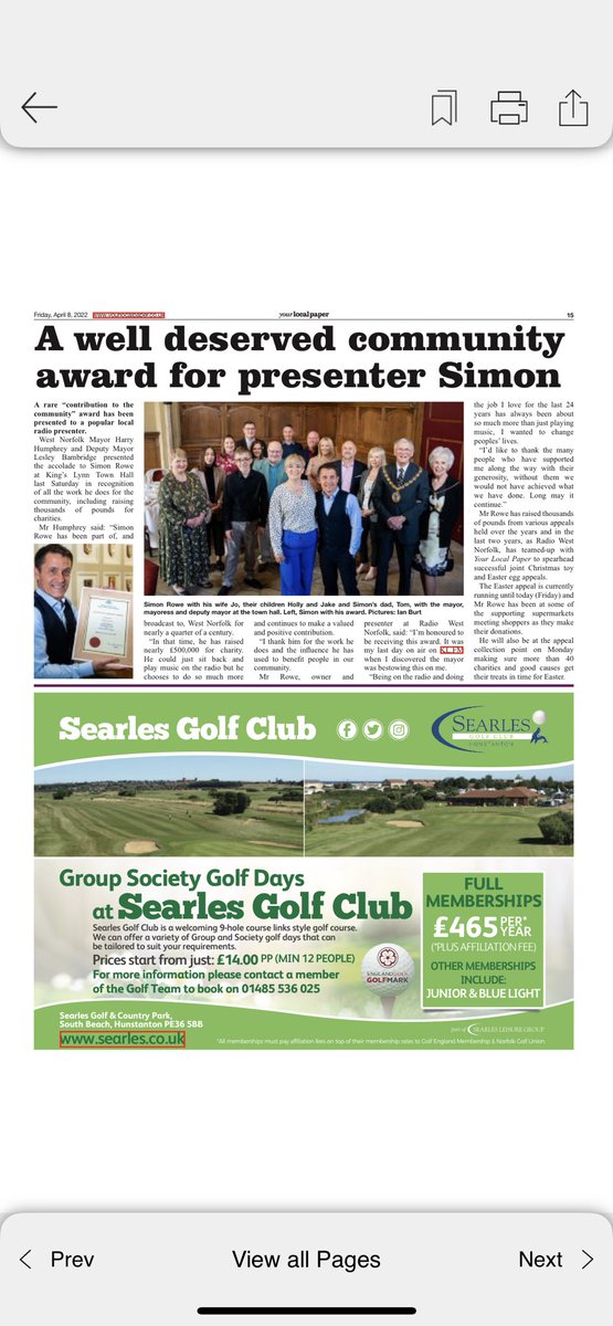 Thank you again to <a href="/WestNorfolkBC/">WestNorfolkBC</a> 🙏