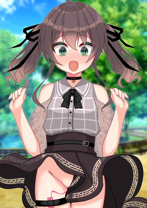 #自分が何度も投稿してしまう画像
#まつりは絵っち
ちらみえやさんのまつりちゃん 
