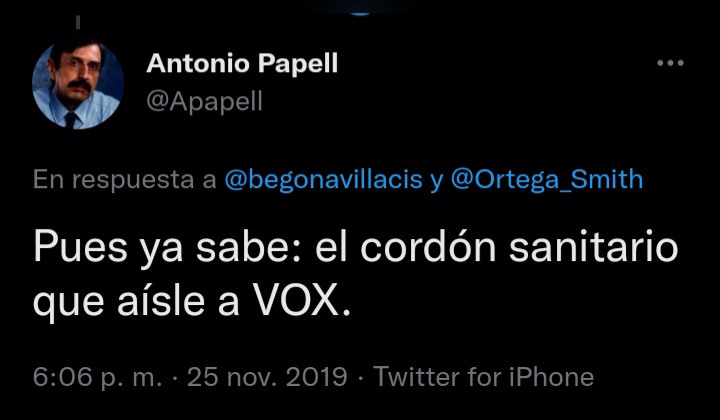 Antonio Papell on Twitter: "La democracia se basa en la hipótesis de que el  otro pueda tener razón. Si lo descartamos de antemano, nos abocamos al  autoritarismo." / Twitter