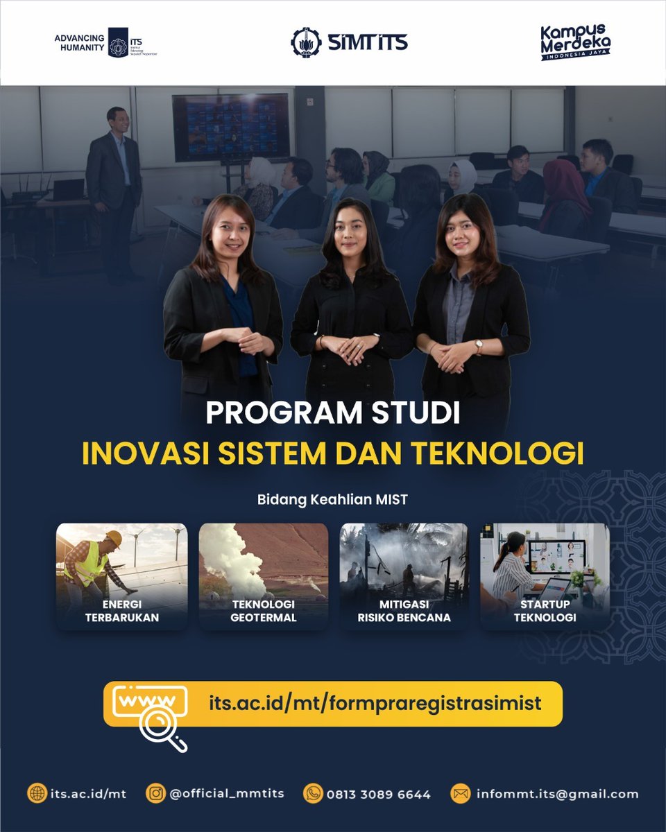its_campus's tweet photo. Peroleh informasi pendaftaran dengan follow @/official_mmtits di Instagram
#ITSSurabaya #ITSCampus #PendaftaranS2 #KuliahOnline #KuliahS2 #simtits https://t.co/IBdxAderuJ