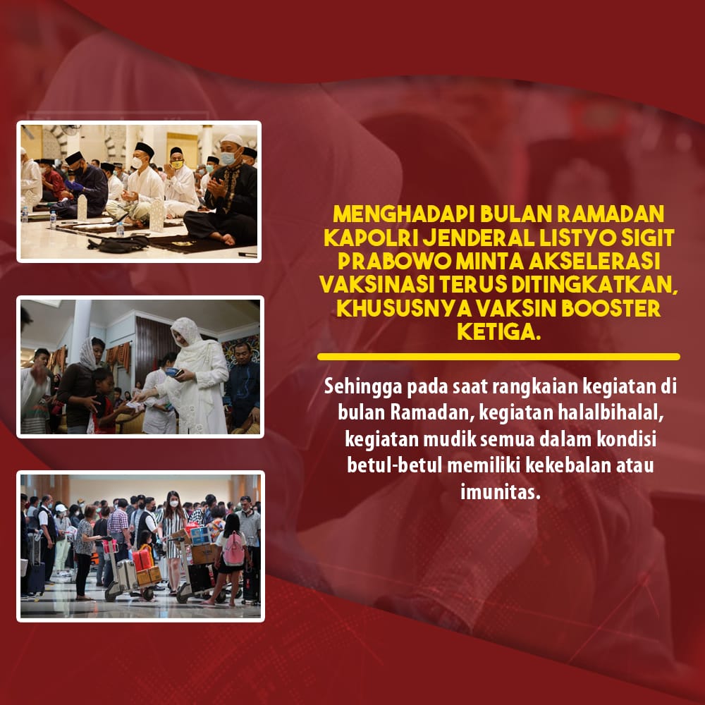HumasPasirjambu's tweet photo. Akselerasi Vaksinasi Booster Selama Ramadhan 

Akselerasi vaksinasi selama ramadhan perlu terus ditingkatkan, terutama vaksinasi booster untuk meningkatkan kekebalan tubuh serta sebagai upaya mewujudkan herd immunity untuk mencegah melonjaknya kasus covid-19 https://t.co/IivfAadi9Z