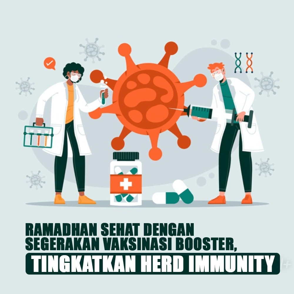 HumasPasirjambu's tweet photo. Melakukan vaksinasi booster saat berpuasa tidak membatalkan puasa. Jangan ragu untuk divaksin agar tubuh tetap sehat dan sebagai upaya tingkatkan herd immunity

#AkselerasiVaksinasiBooster
Menuju Herd Immunity https://t.co/amuHvKaI2K