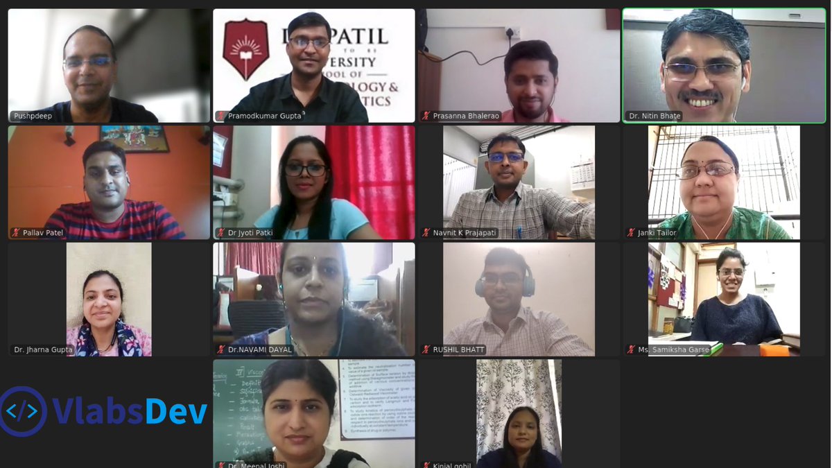 The first phase of the #Bootcamp ends. Vibrant community of Faculty experts from 5 cities, joined us online to create the next generation of #VLabs .

#VLabsDev #Community #VirtualLabs #IITBombay #Pedagogy #EdTech