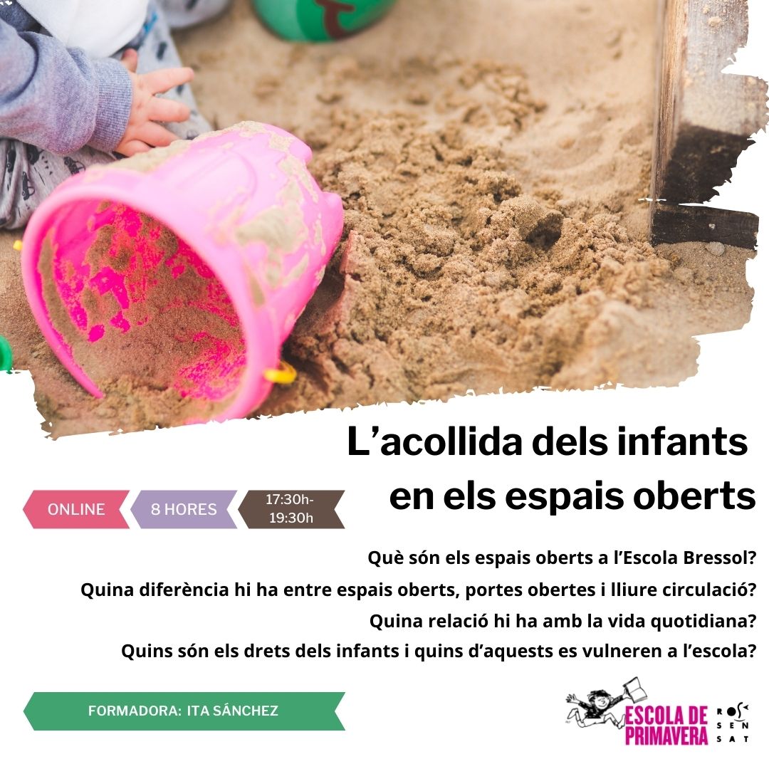 🧩Espai de diàleg i reflexió sobre els espais oberts a l’#escolabressol, per poder recollir dins d’un marc teòric i compartit entre les persones assistents un acompanyament respectuós, conscient i autèntic.🤗Amb <a href="/itasanchez99/">Ita Sánchez</a> a #EscolaPrimavera! Hi seràs? 
rosasensat.org/producte/lacol…