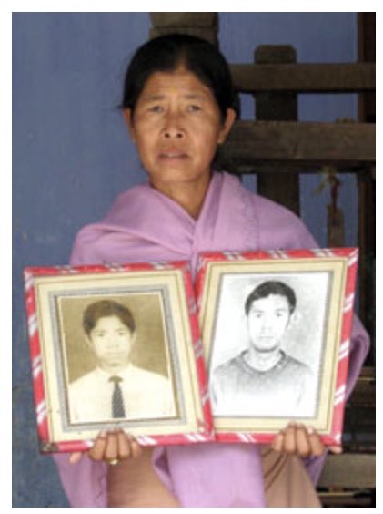 BinaNepram's tweet photo. #Manipur Women Gun Survivors Network condole the demise of Ima Sinam Chandrajini. Ima was a brave mother whose 2 sons & sister were gunned down by security forces at #Malom on 2 Nov 2000.We call upon Hon Law Minister @KirenRijiju @India_NHRC to deliver #Justice https://t.co/evLcciS2bj