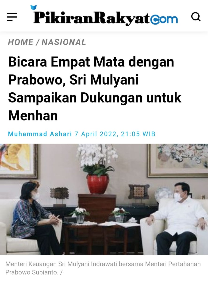 IhsanTaro's tweet photo. Top Bu Menkeu Sri Mulyani, bantu tugas Menhan Prabowo untuk pertahanan kuat, perbaharui alutsista untuk membentengi pertahanan NKRI.

SriMulyani Dukung Prabowo
Pulihkan Ekonomi NKRI
Bangun Pertahanan Kuat

@prabowo
@Kemhan_RI https://t.co/3Fy1KxDkiA