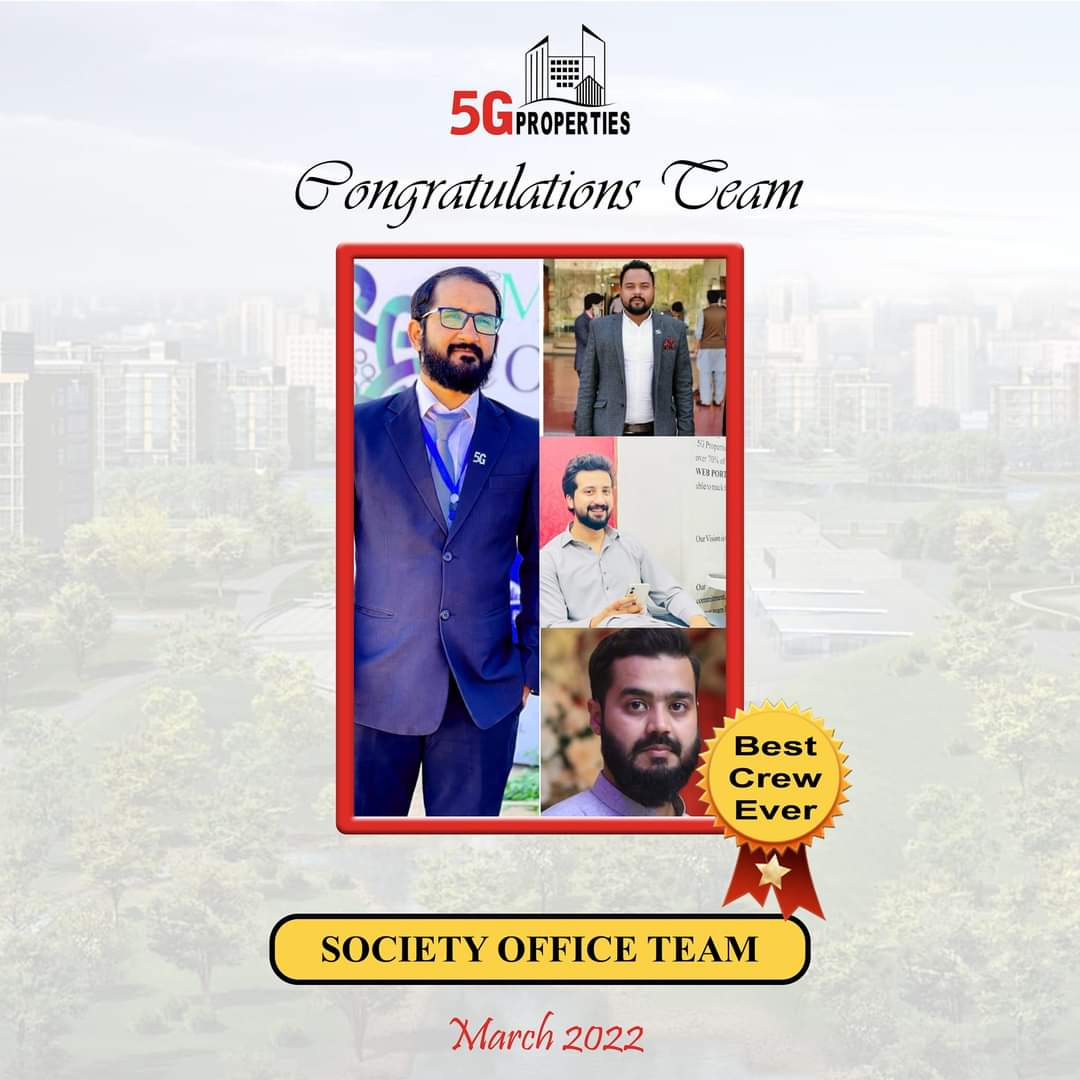 Success is best when it's shared ❤️
#Best_Crew_Ever🌟🌟
We’d like to congratulate and acknowledge the tremendous success you’ve achieved as a team👏
Once again Thank you for doing your best every day!🏅
#5gGroupOfCompanies 
#5GProperties 
#5gpropertiessialkot 
#5gconstruction