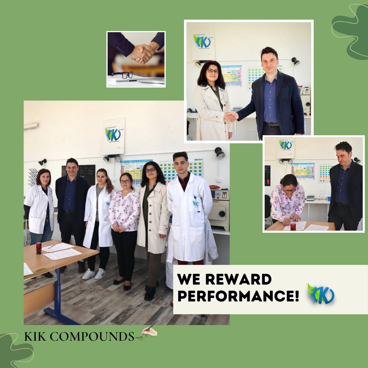 We reward performance!🥇🏆
KIK Compounds is pleased to financially support the awarding of merit #scholarships for students of the Faculty of Sciences and Arts, specialization Chemistry, managed by the University of Valahia in Targoviste. Congratulations to Ioana N. and Sorina C!