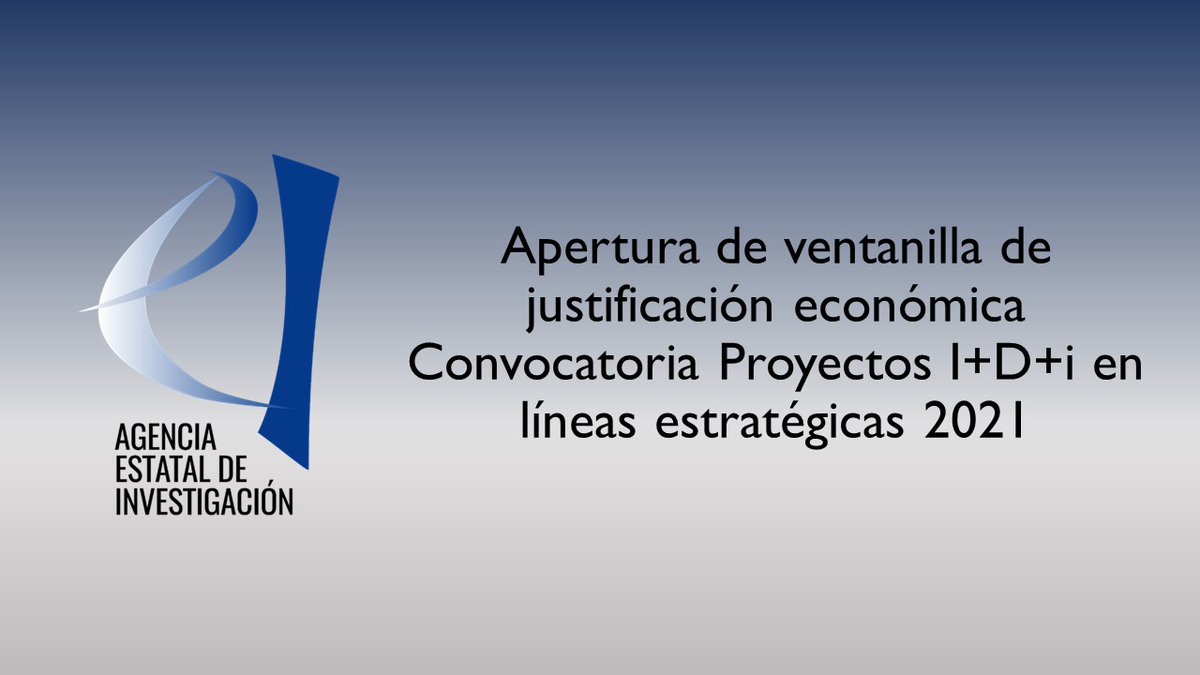‼️ Hemos abierto el plazo de justificación económica de la convocatoria de proyectos I+D+i en Líneas Estratégicas 2021 de la <a href="/AgEInves/">Agencia Estatal de Investigación</a> 
🗓️ hasta el 06/07/22.
Noticia ➡️ bit.ly/3NTUTOZ
Instrucciones y modelos 🔗 bit.ly/3v06dAt