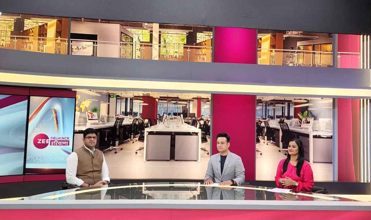 DushyanTalks's tweet photo. Zee TV के दिल्ली/एनसीआर न्यूज चैनल के लॉन्च पर नोएडा पहुंचे उप-मुख्यमंत्री श्री @Dchautala https://t.co/fPhYFSSiRT