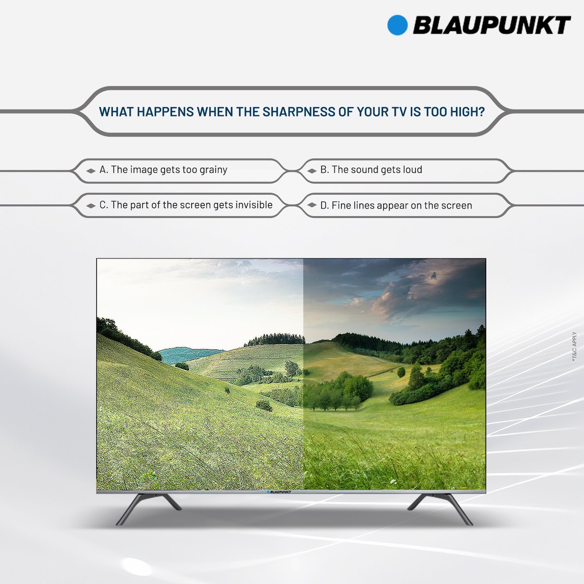 blaupunkttv's tweet photo. Mention your answer in the comments and let us know how well informed you are about us.
Don’t forget to tag your friends and follow us!
#Blaupunkt #Technology #Innovation #Television #LED #Sound #Televisionscreen #Audio #Qualityspeaker #Cybersound #Screenmirroring https://t.co/uPDVEEmHi5