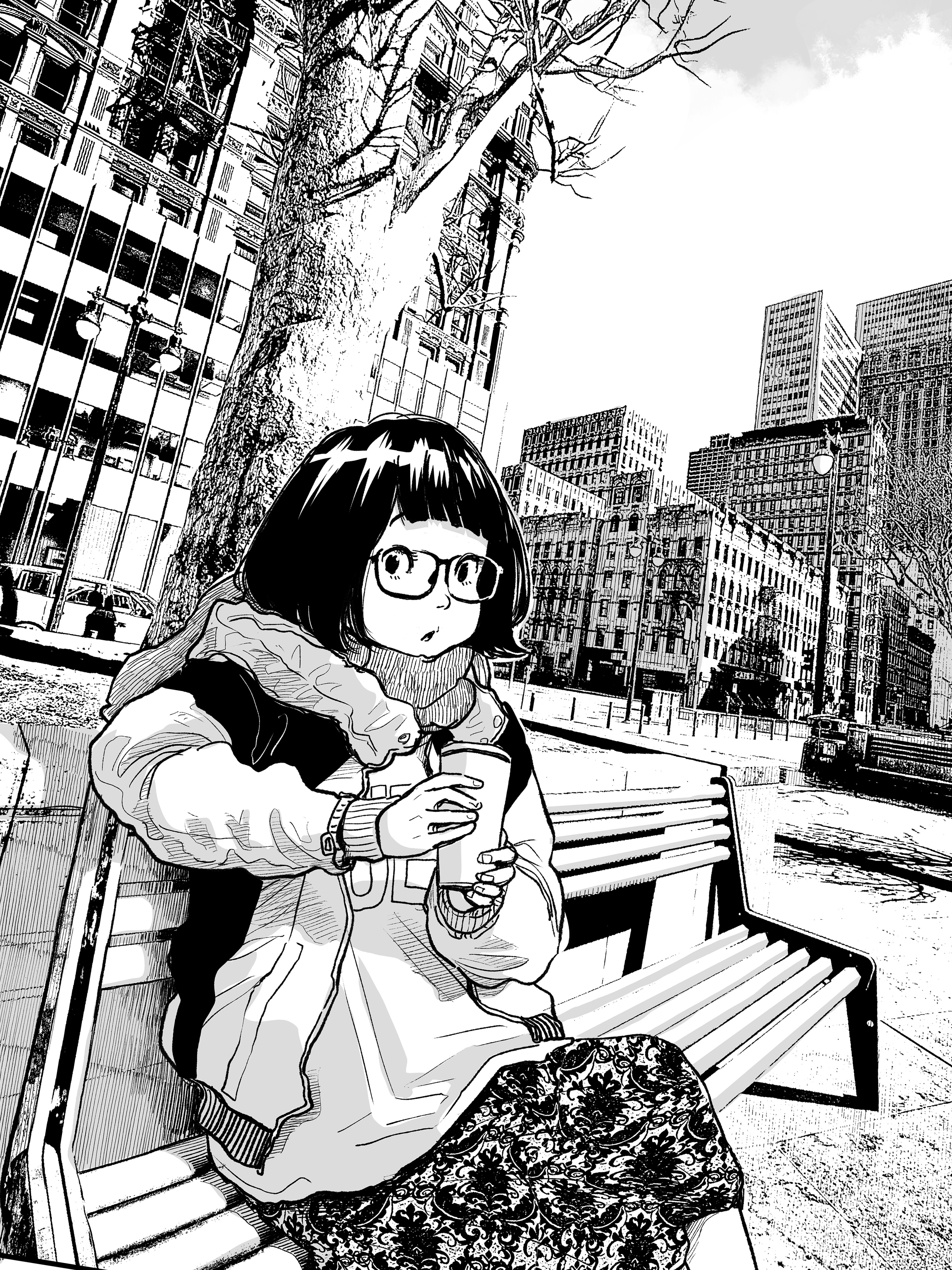 浅野いにお Inio Asano Unreal Engine5正式版が来た 無償のcityサンプルのクオリティが高すぎる 普段の漫画の背景に使う写真加工と同じ処理 わかりやすいようにこれは処理のみで追加の描き込みはほとんどなし で そのまま使えそう T Co