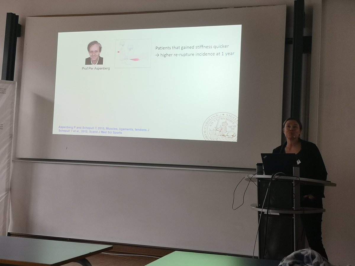 StphaneAvril1's tweet photo. Another highlight of today's sessions at the #euromech colloquium on soft tissue mechanics: @1Hannis lecture on Achilles tendon mechanics and mechanobiology https://t.co/2J1aXuKqTz