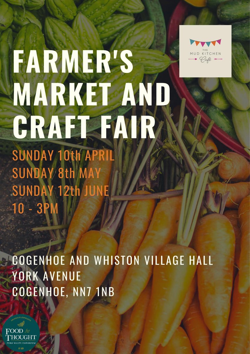 Come say hi this Sunday (& May). You'll be able to meet the lovelies beehind @Goodtobee too plus loads of local lovelies! If you'd like to make an order to collect or drop your containers on Sunday, contact me at kerry@foodforthought.shop / 07912 696097. #Cogenhoe #refill