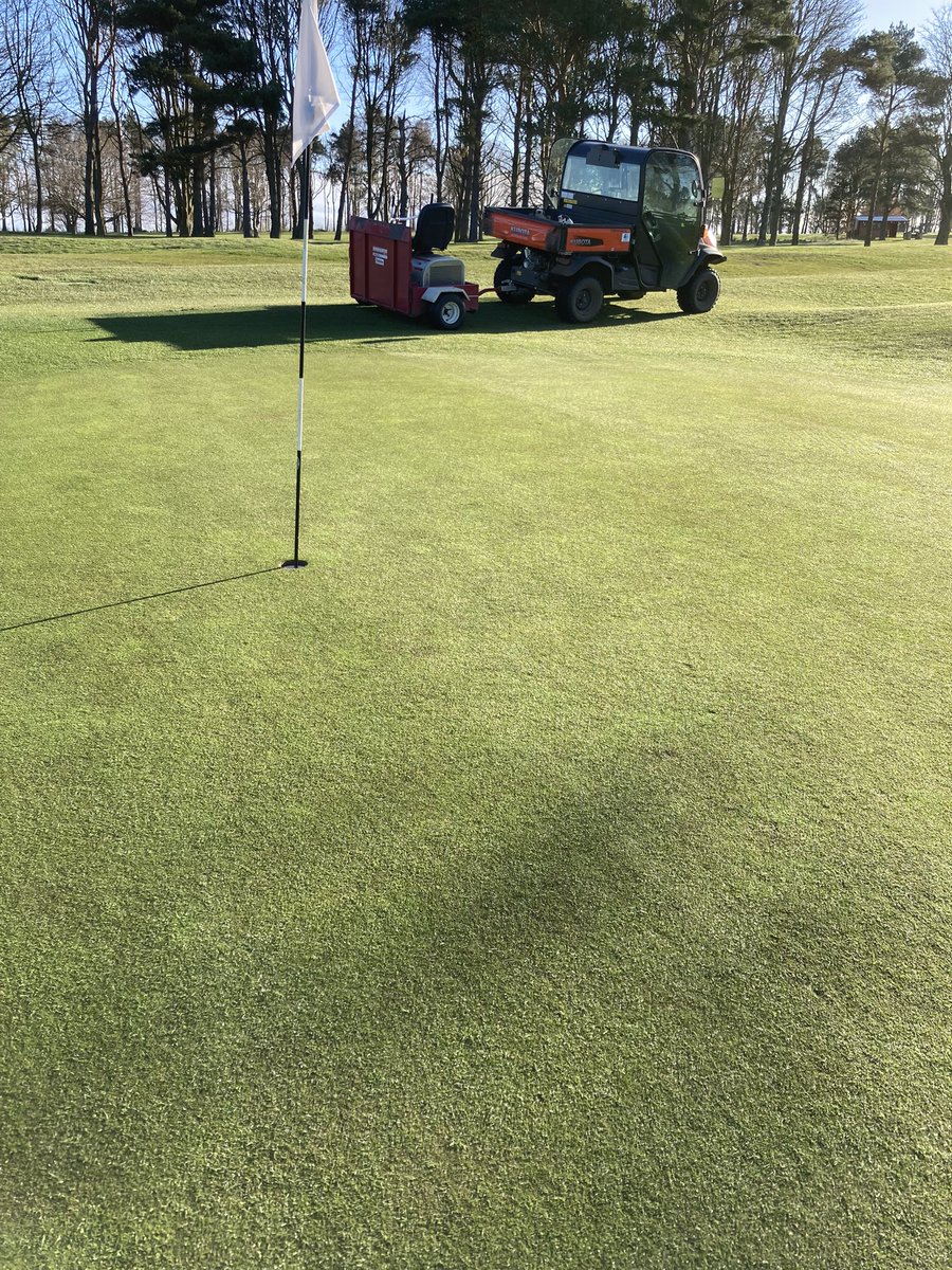 Really pleased with where we stand after 2 renovation’s since early February and 104 Tons of sand applied. #progress