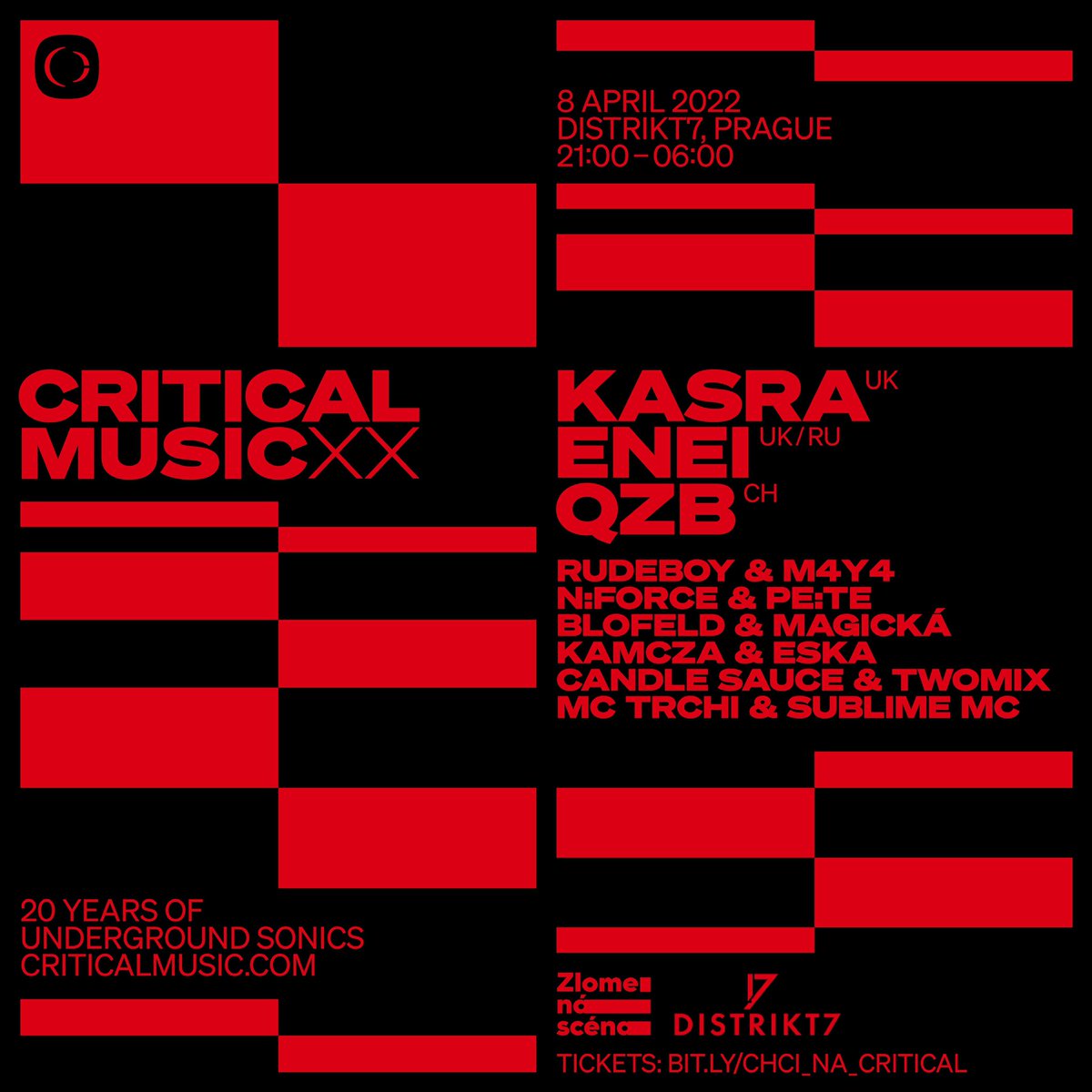 CriticalMusic's tweet image. Tonight it’s #CriticalSound in Prague 🇨🇿

Last tickets here goout.net/cs/listky/crit…