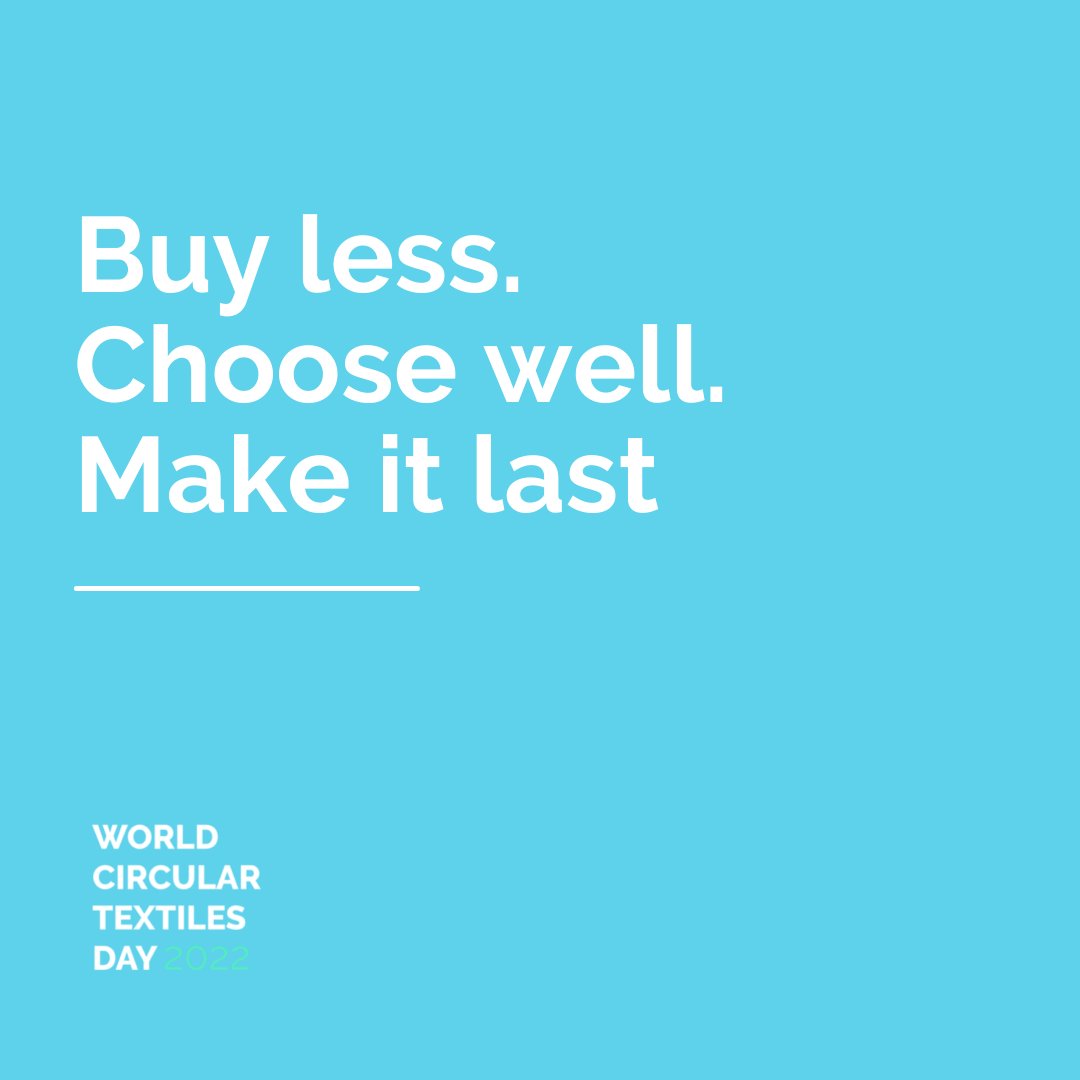 WCTD2050's tweet photo. For us, April means one thing: a halfway point of World Circular Textiles Day - 2022.
This leads us to think more about our mission and imagine what a circular economy for textiles will look like for us all.
#WCTD2050 #Circularity #CircularAction #CircularEconomy https://t.co/luwNM9KYPt