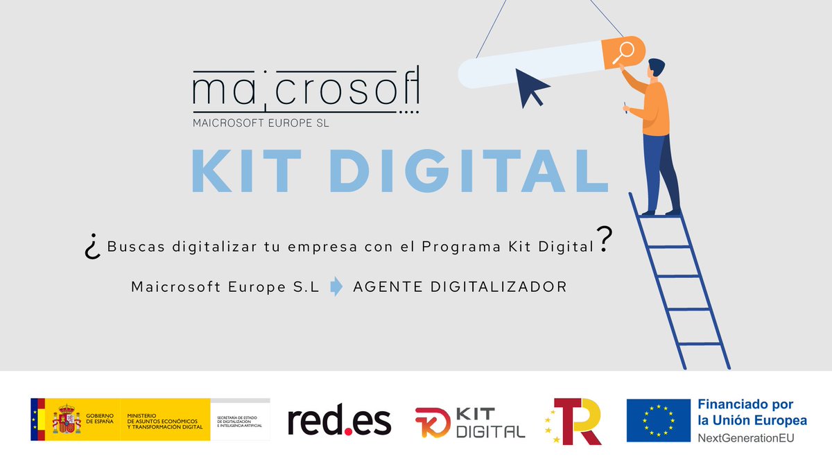 MaicrosoftEU's tweet photo. ¡Somos Agente Digitalizador!
Saca el máximo partido al #KitDigital⤵️

✅Te acompañamos en la digitalización de tu #empresa.
✅Te asesoramos en toda la implementación.
¿A qué esperas?😉
https://t.co/qwL3fgZ209 (Soluciones 360º)🌍
#DesarrolloWeb  #DiseñoWeb #Murcia #WebaMedida https://t.co/QC8DqoCYKE